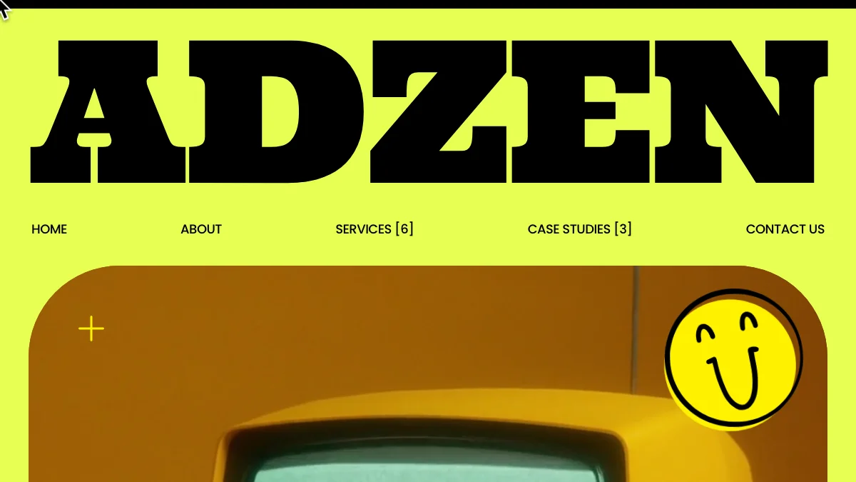 Screenshot of the ADZEN theme homepage