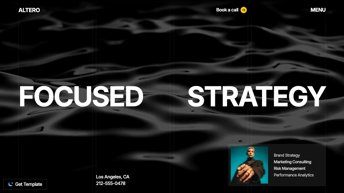 Screenshot of the Altero theme homepage