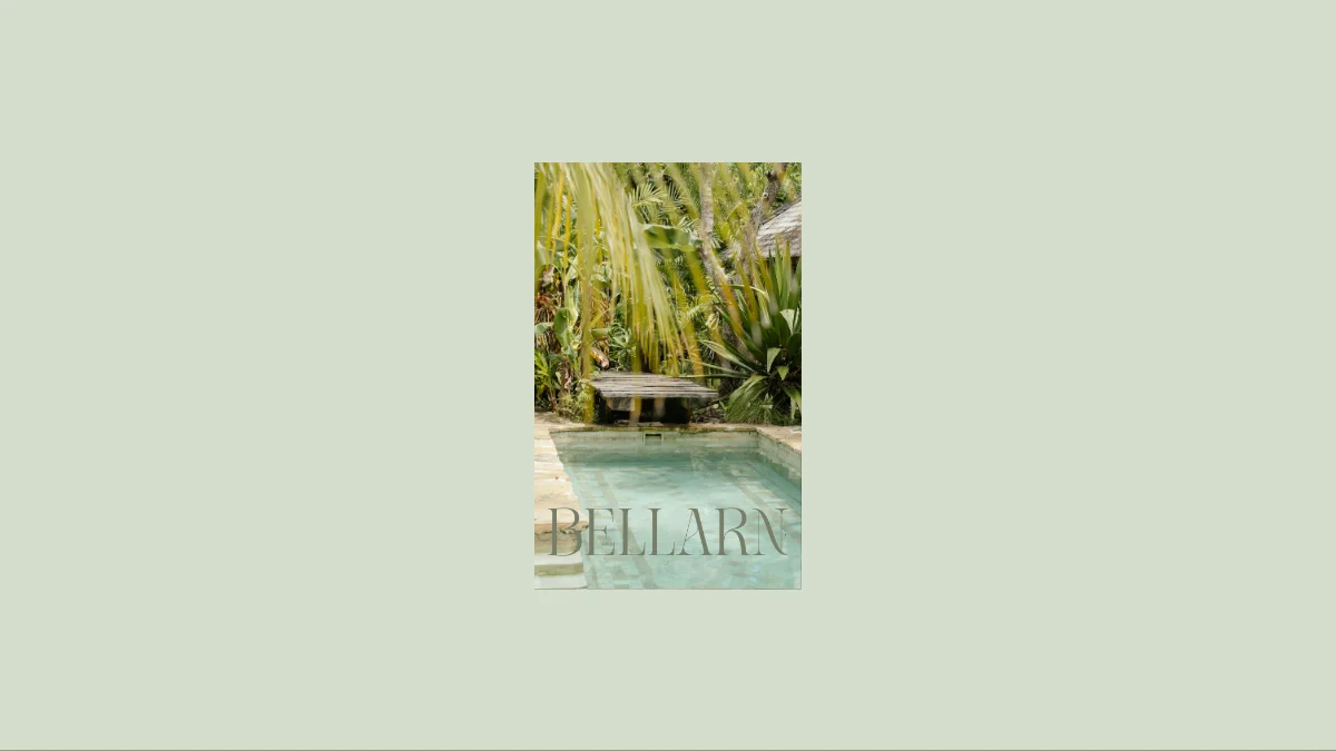 Screenshot of the Bellarn theme homepage