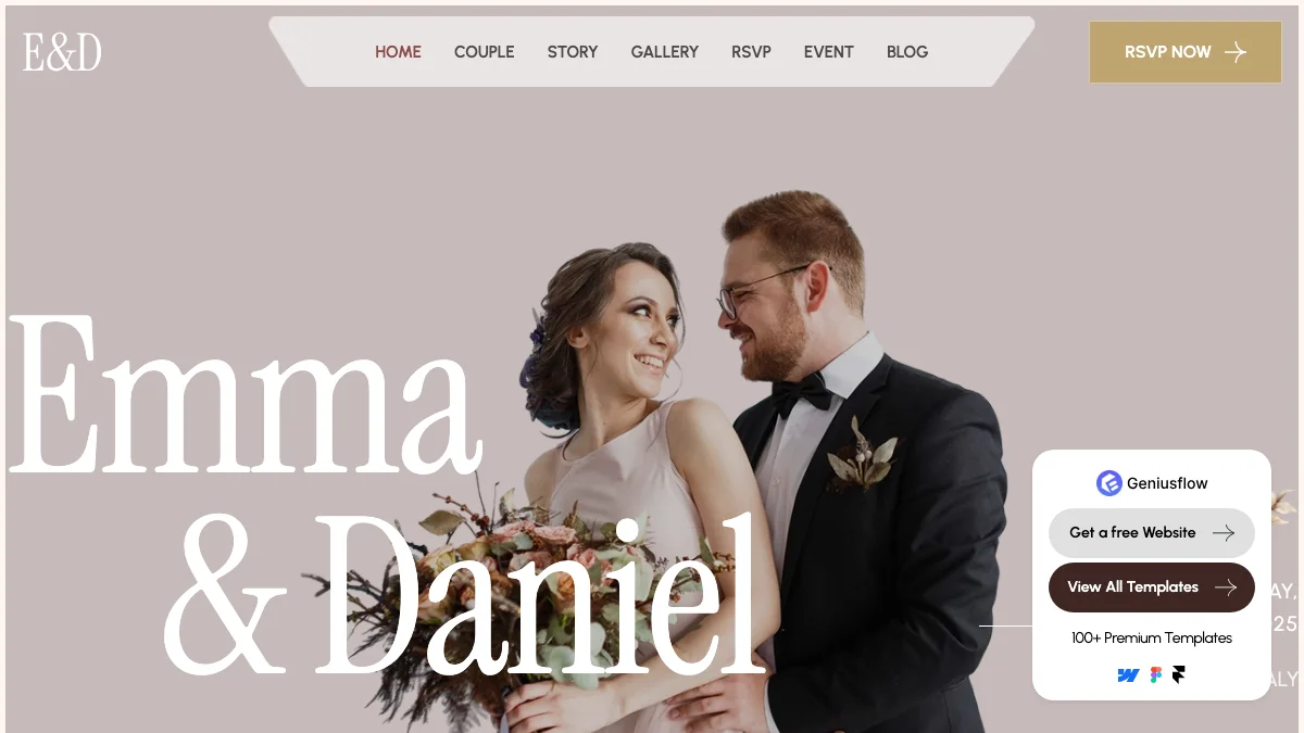 Screenshot of the Beloved theme homepage
