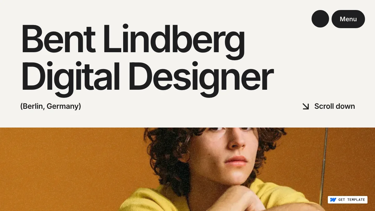 Screenshot of the Bent theme homepage