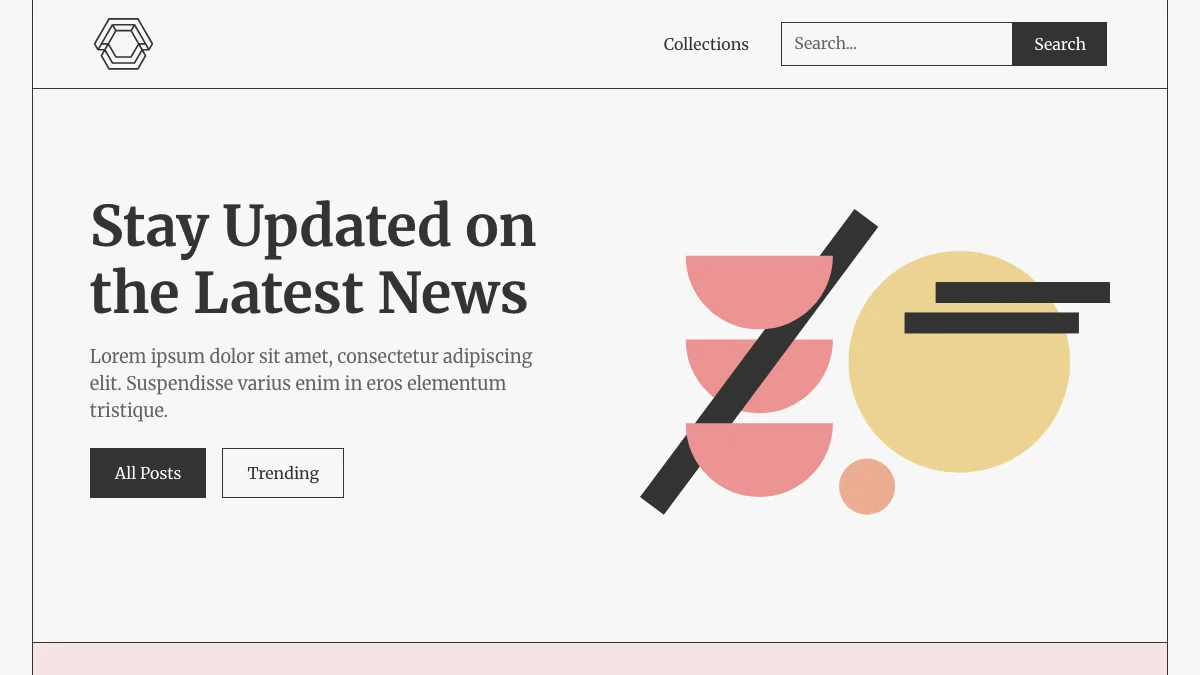 Screenshot of the BeSavvy theme homepage