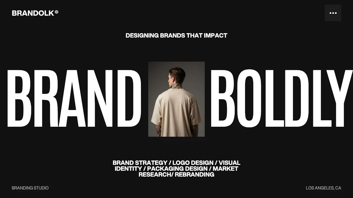 Screenshot of the Brandolk theme homepage