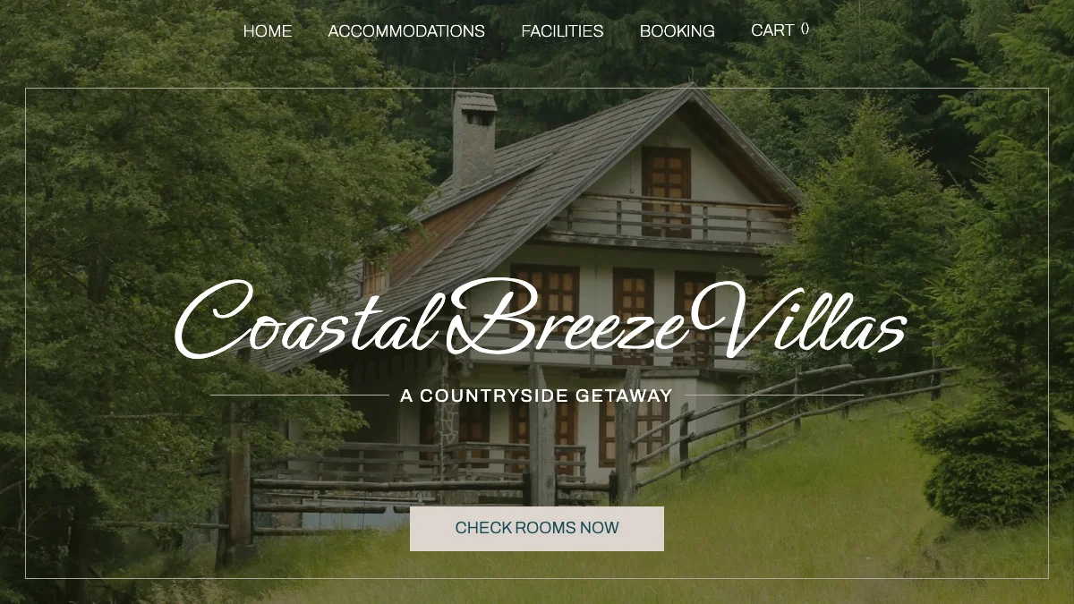 Screenshot of the Coastal theme homepage