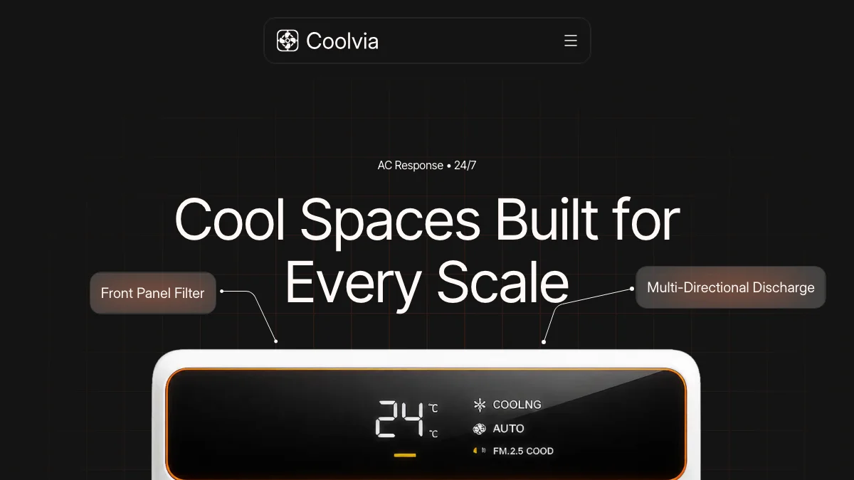 Screenshot of the Coolvia theme homepage