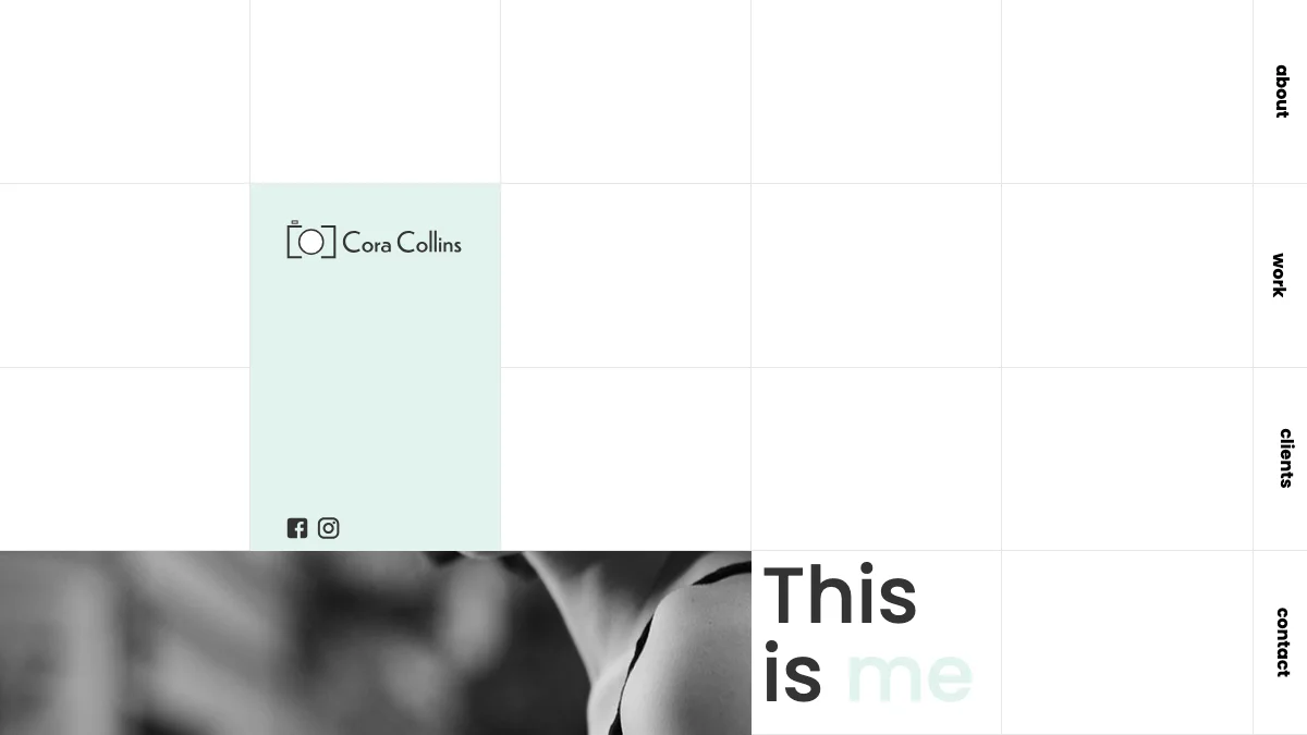 Screenshot of the Cora theme homepage