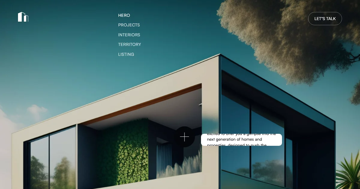 Screenshot of the Crest theme homepage