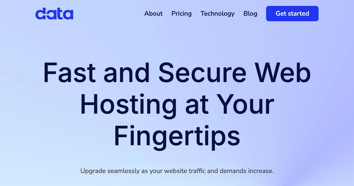 Screenshot of the DataHub theme homepage