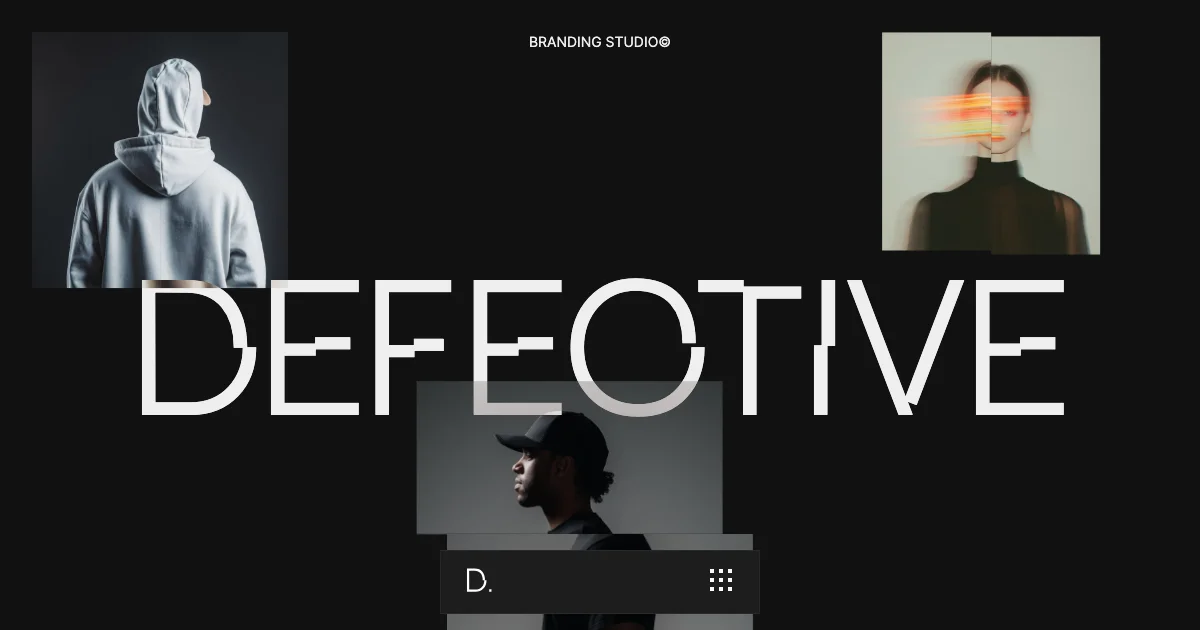 Screenshot of the Defective theme homepage